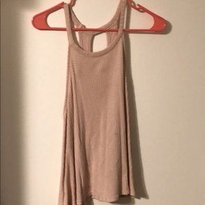 Knit material tank top